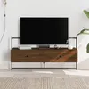 Image de vidaXL Meuble TV mural chêne marron 100,5x30x51 cm bois d'ingénierie833462