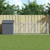 Image de vidaXL Niche pour chien avec toit anthracite acier galvanisé, cage pour chien, abri pour chien, maison pour animaux, cages 3189059