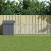 Image de vidaXL Niche pour chien avec toit anthracite acier galvanisé, cage pour chien, abri pour chien, maison pour animaux, cages 3189060