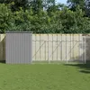 Image de vidaXL Hondenhok met ren 165x1271x181 cm staal lichtgrijs3189108
