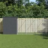 Image de vidaXL Hondenhok met ren 214x865x181 cm gegalvaniseerd staal antraciet3189122