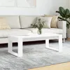 Image de Table basse blanc 102x50x35 cm bois d ingénierie