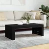 Image de Table basse noir 102x50x36 cm bois d ingénierie