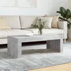 Image de Table basse gris béton 102x50x36 cm bois d ingénierie