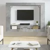 Image de Meuble TV gris béton 152x22x113 cm bois d ingénierie