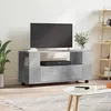 Image de Meuble TV gris béton 102x34,5x43 cm bois d ingénierie