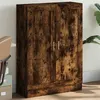 Image de vidaXL Bibliothèque chêne fumé 82,5x30,5x115 cm bois d'ingénierie833786
