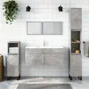 Image de Armoire de bain avec miroir gris béton bois d ingénierie