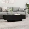 Image de Table basse noir 100x49,5x31 cm bois d ingénierie