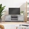 Image de Meuble TV gris béton 102x30x37,5 cm bois d ingénierie