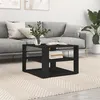 Image de Table basse noir 59,5x59,5x40 cm bois d ingénierie