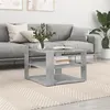 Image de Table basse gris béton 59,5x59,5x40 cm bois d ingénierie