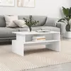 Image de vidaXL Table basse blanc 90x55x42,5 cm bois d'ingénierie834278