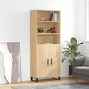 Image de Buffet haut Chêne sonoma 69,5x34x180 cm Bois d ingénierie