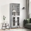 Image de Buffet haut Gris béton 69,5x34x180 cm Bois d ingénierie