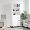 Image de vidaXL Hoge kast 69,5x34x180 cm bewerkt hout wit3189469