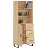 Image de Buffet haut Chêne sonoma 69,5x34x180 cm Bois d'ingénierie