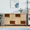 Image de vidaXL Buffets 2 pcs, Armoires de Salon avec Rangement, Organisateur de Maison Salle de Séjour Intérieur, Moderne, Chêne Sonoma Bois d'Ingénierie 3190128