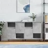 Image de vidaXL Buffets 2 pcs gris béton bois d'ingénierie3190129