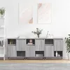 Image de Buffets 3 pcs Sonoma gris Bois d ingénierie