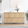 Image de vidaXL Buffets 2 pcs, Armoires de Salon avec Rangement, Organisateur de Maison Salle de Séjour Intérieur, Moderne, Chêne Sonoma Bois d'Ingénierie