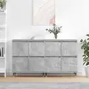 Image de Buffets 2 pcs gris béton bois d ingénierie