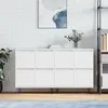 Image de vidaXL Buffets 2 pcs blanc bois d'ingénierie 3190173