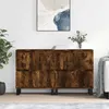Image de vidaXL Buffets 2 pcs chêne fumé bois d'ingénierie 3190186