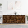 Image de vidaXL Buffets 3 pcs Chêne fumé Bois d'ingénierie3190194