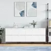 Image de vidaXL Buffets 3 pcs Blanc Bois d'ingénierie 3190197