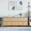 Image de vidaXL Buffets 3 pcs, Armoires de Salon avec Rangement, Organisateur de Maison Salle de Séjour Intérieur, Moderne, Chêne Sonoma Bois d'Ingénierie 3190200