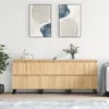 Image de vidaXL Buffets 3 pcs, Armoires de Salon avec Rangement, Organisateur de Maison Salle de Séjour Intérieur, Moderne, Chêne Sonoma Bois d'Ingénierie