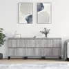 Image de vidaXL Buffets 3 pcs Sonoma gris Bois d'ingénierie 3190211