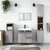 Image de Ensemble de meubles de salle de bain 3 pcs Sonoma gris