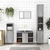 Image de vidaXL Ensemble de meubles de salle de bain 3 pcs Sonoma gris3190297