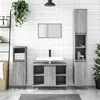 Image de Ensemble de meubles de salle de bain 3 pcs Sonoma gris