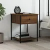 Image de Table de chevet chêne marron 44x45x58 cm bois d ingénierie