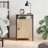 Image de vidaXL Table de Chevet, Armoire de Nuit avec Pieds Réglables, Armoire de Lit avec Rangement, Table de Nuit Chambre, Moderne, Chêne Sonoma Bois d'Ingénierie