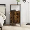 Image de vidaXL Table de chevet chêne fumé 41x31x80 cm bois d'ingénierie825927