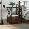 Image de vidaXL Table de chevet chêne marron 50x41x65 cm bois d'ingénierie826091
