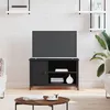 Image de Meuble TV Noir 80x40x50 cm Bois d ingénierie