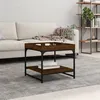 Image de vidaXL Table basse chêne marron 49,5x49,5x45 cm bois d'ingénierie832812