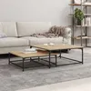 Image de Tables basses gigognes 2 pcs chêne sonoma bois d ingénierie