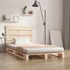 Image de vidaXL Cadre de lit 90x190 cm Bois de pin massif Simple 3190495