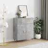 Image de vidaXL Buffet gris béton 69,5x34x90 cm bois d'ingénierie827960