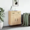 Image de vidaXL Buffet, Armoire avec Pieds, Meuble de Rangement avec Portes, Organisateur de Salon Intérieur, Moderne, Chêne Sonoma Bois d'Ingénierie
