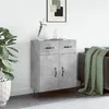 Image de vidaXL Buffet gris béton 69,5x34x90 cm bois d'ingénierie827976