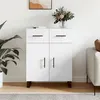 Image de Buffet blanc 69,5x34x90 cm bois d ingénierie