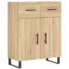 Image de vidaXL Buffet chêne sonoma 69,5x34x90 cm bois d'ingénierie