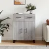 Image de vidaXL Dressoir 69,5x34x90 cm bewerkt hout grijs sonoma eikenkleurig828010